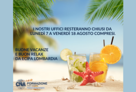 Chiusura Estiva 2023 | Buone vacanze da ECIPA Lombardia!